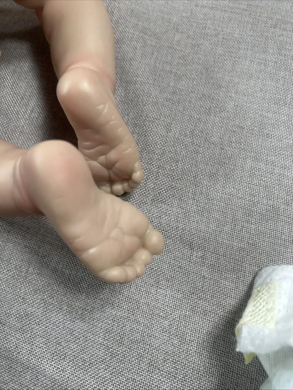 Reborn Baby Boy Doll 18” Anatomically Correct Wavy Brunette Hair Closed Eyes